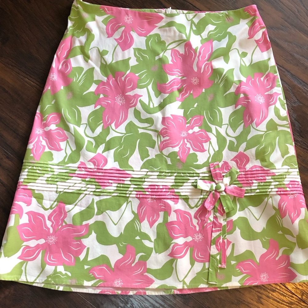 Skirt by Speechless, Size 9, White/Pink/Green, Cotton/Spandex blend